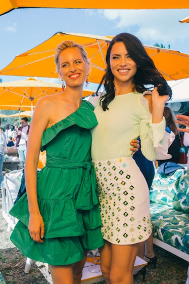 Karolina Kurkova and Adriana Lima at Veuve Clicquot’s Third Annual Carnaval party in Miami.