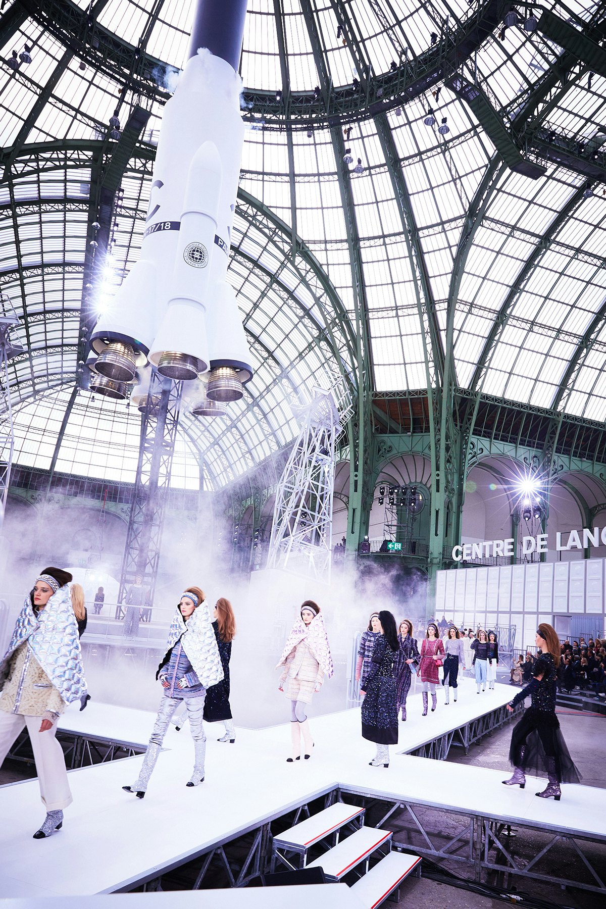 Chanel sparks outrage by felling 100yearold trees at Paris show