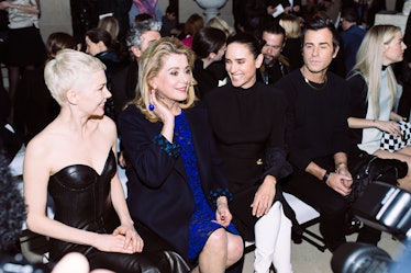 Celebrities in the front row for Louis Vuitton’s Fall 2017 fashion show.