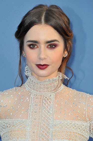 Lily Collins Is the Ultimate Hair Chameleon, From Aubrey Hepburn Bangs ...