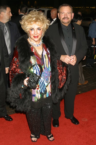 Elizabeth Taylor arriving at the Beverly Hilton Hotel for the 15th Annual Carousel of Hope Ball in B...