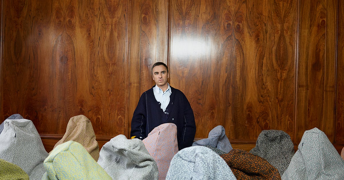 Raf Simons on His New Textile Designs, Massive Art Collection, Beloved ...