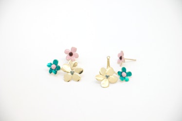 Carole Le Bris, Andy’s Six Flowers Ear Jacket in 14k yellow gold