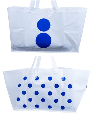 Branded IKEA style Frakta Large Black w/ Logo Tote Shopping Bag ana