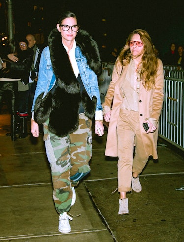  Fashion designer Jenna Lyons and Courtney Crangi are seen arriving to the Altuzarra fashion show 