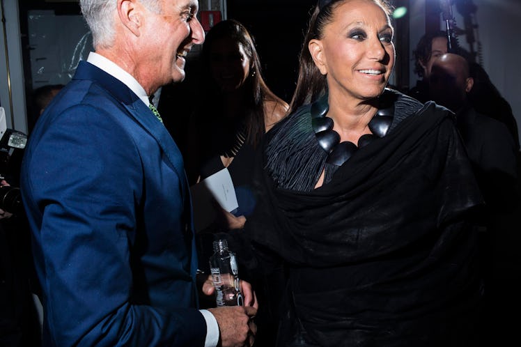 Donna Karan and David Kratz at the 2017 Tribeca Ball at the New York Academy of Art