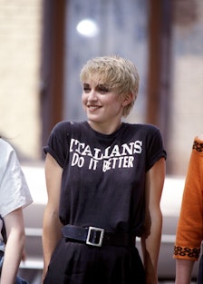 Madonna On Set of the Video for "Papa Don't Preach" - May 1986