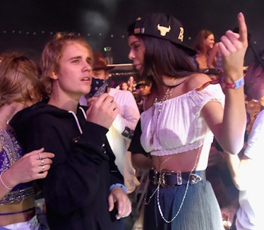 Justin Bieber and Kendall Jenner at Coachella