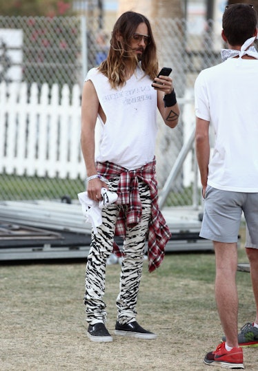A long-haired Jared Leto at Coachella