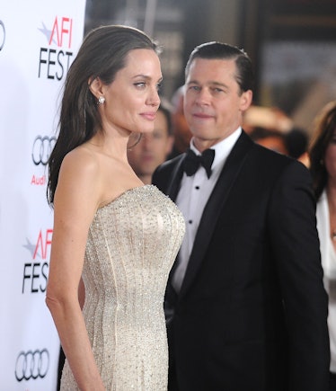 Angelina Jolie and Brad Pitt attending the premiere of 'By The Sea together'