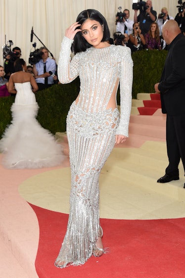 Kylie Jenner at the Costume Institute gala for Manus x Machina in New York, New York, May 2016.