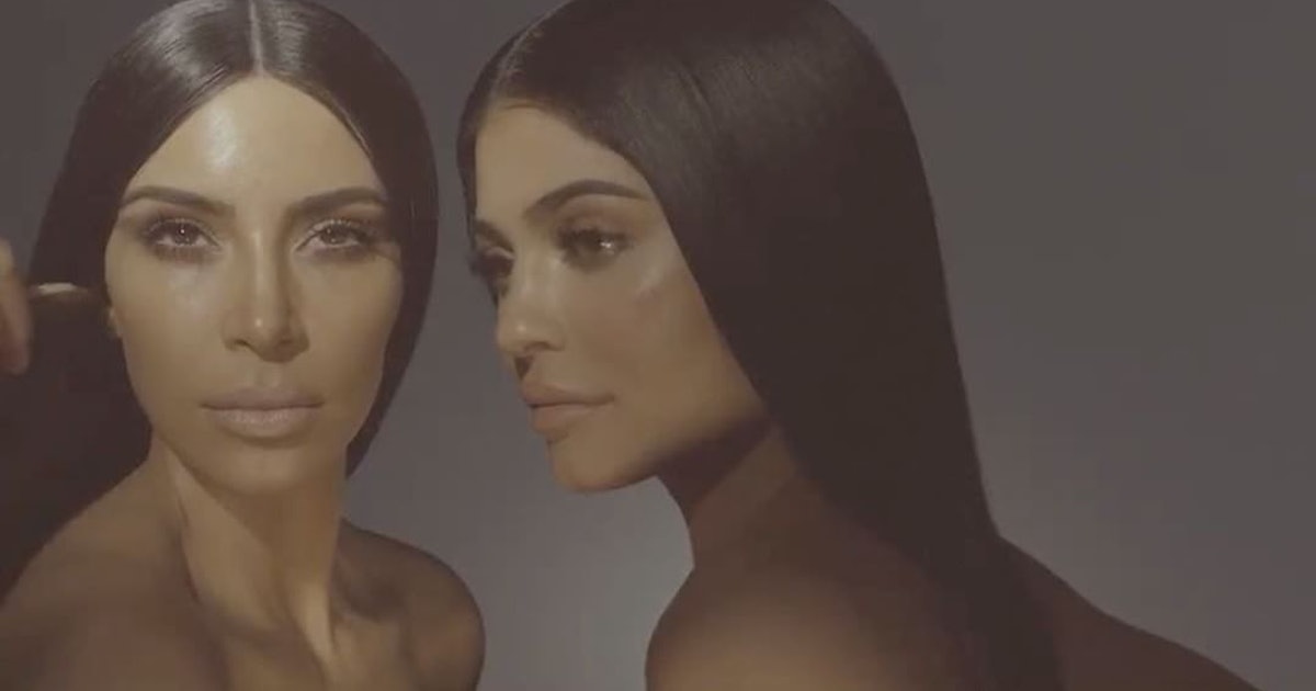 Kylie Jenner And Kim Kardashian Announce Their Beauty Collaboration With A  Nearly Nude Video