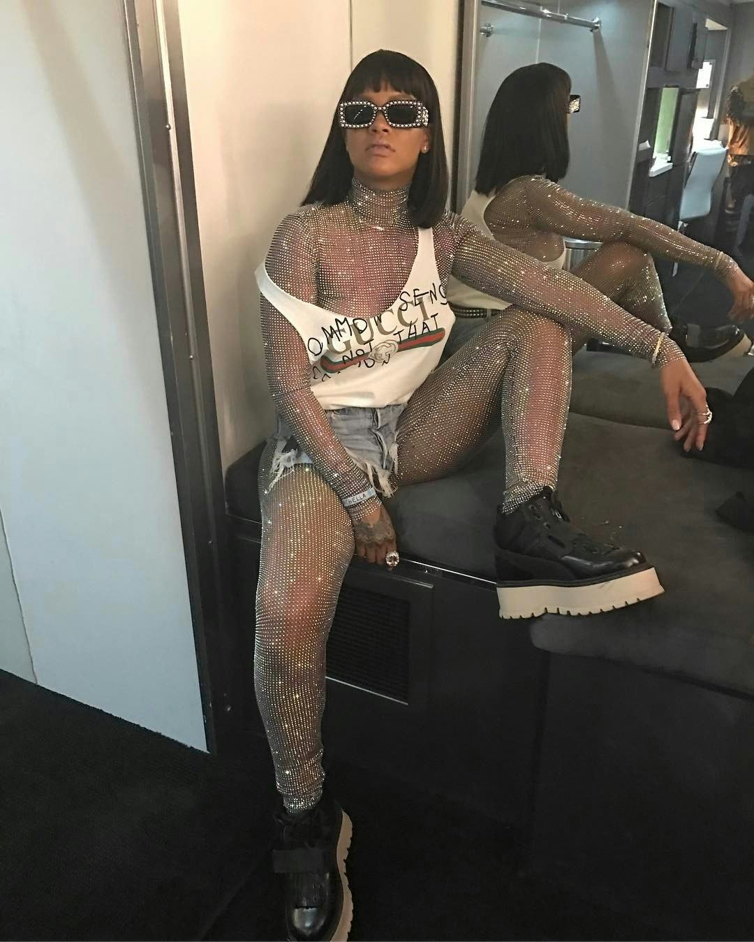 gucci crystal jumpsuit