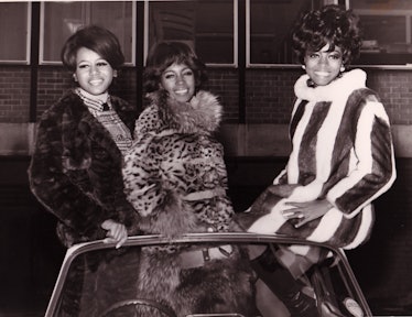 Cindy Birdsong, Mary Wilson, Diana Ross of the Supremes in 1968.