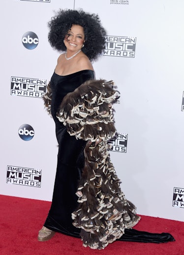 Diana Ross arrives at the 2014 American Music Awards