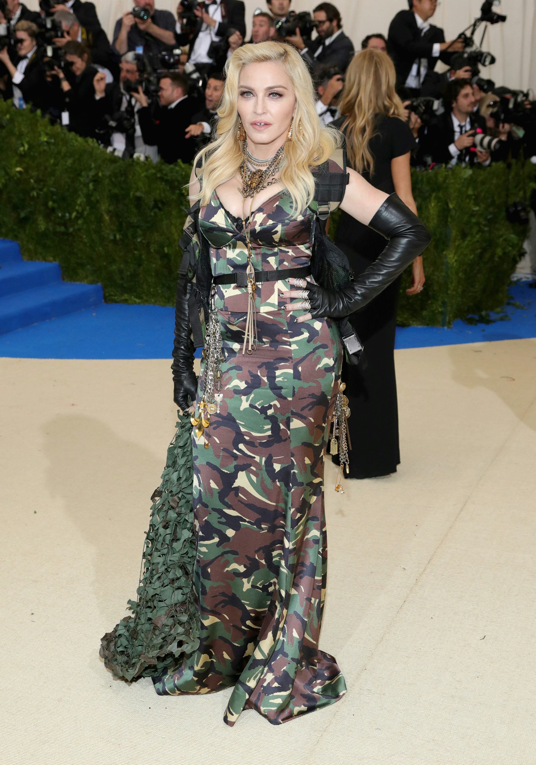 Madonna met gala dress hotsell