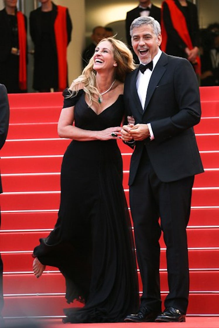George and Julia Roberts on the carpet