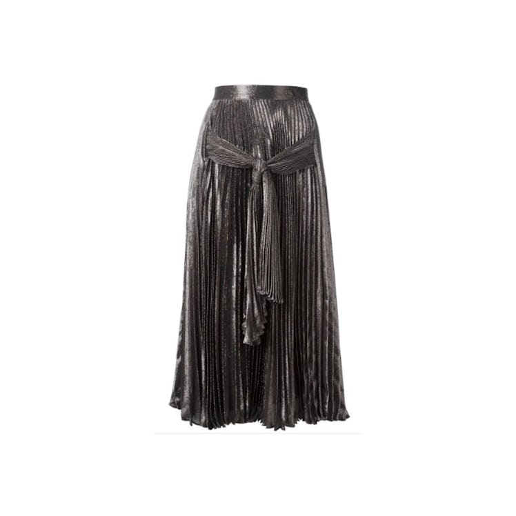 Christopher Kane, metallic pointelle skirt