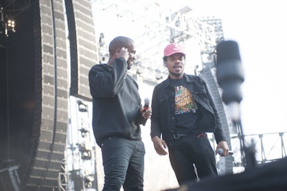 Kanye West and Chance the Rapper