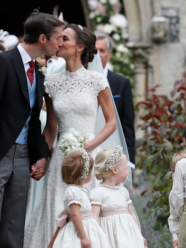 Pippa Middleton and James Matthews after their wedding at St. Mark’s Church in Englefield.