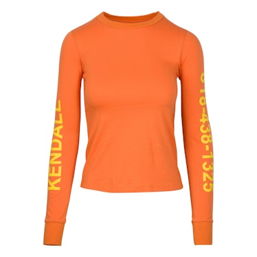 Call Me Long Sleeve Baby Tee Kendall by Kendall and Kylie