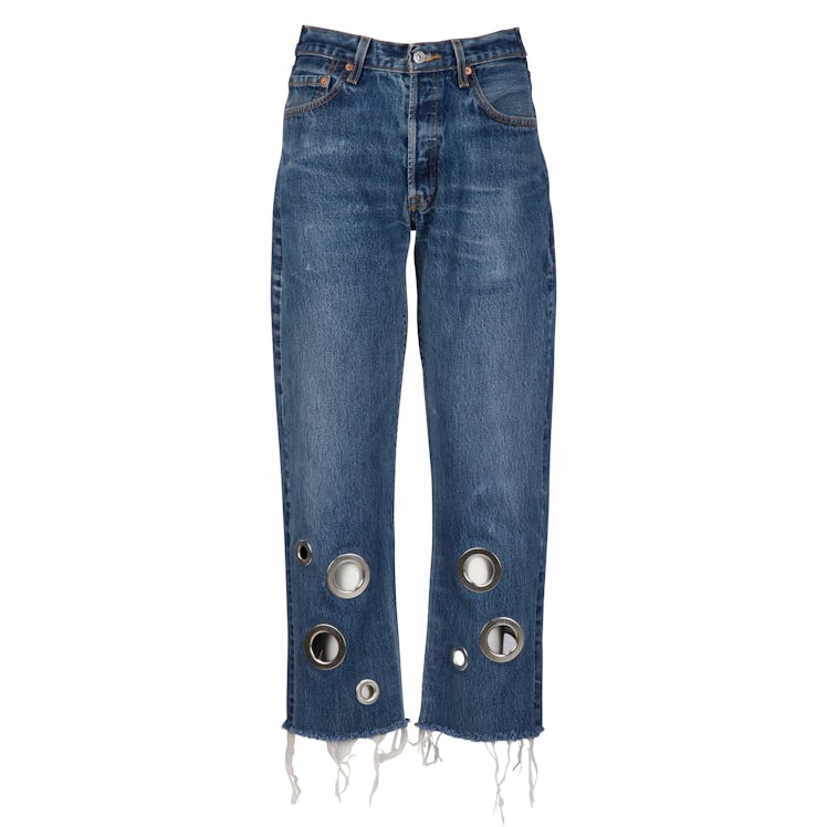 Grommet Denim jeans by Kendall and Kylie
