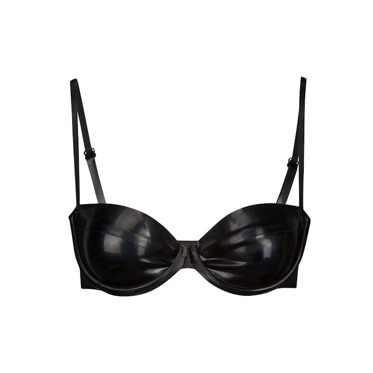 Latex Bra in black by Kendall and Kylie