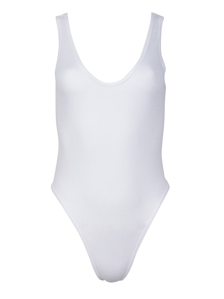 Cotton Rib Wife Beater Bodysuit