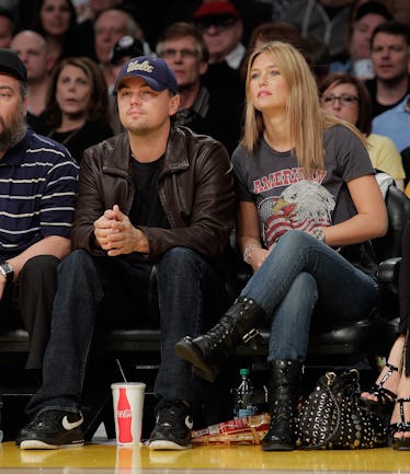 Bar and Leo, courtside.