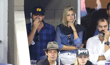 Kelly Rohrbach and Leonardo DiCaprio