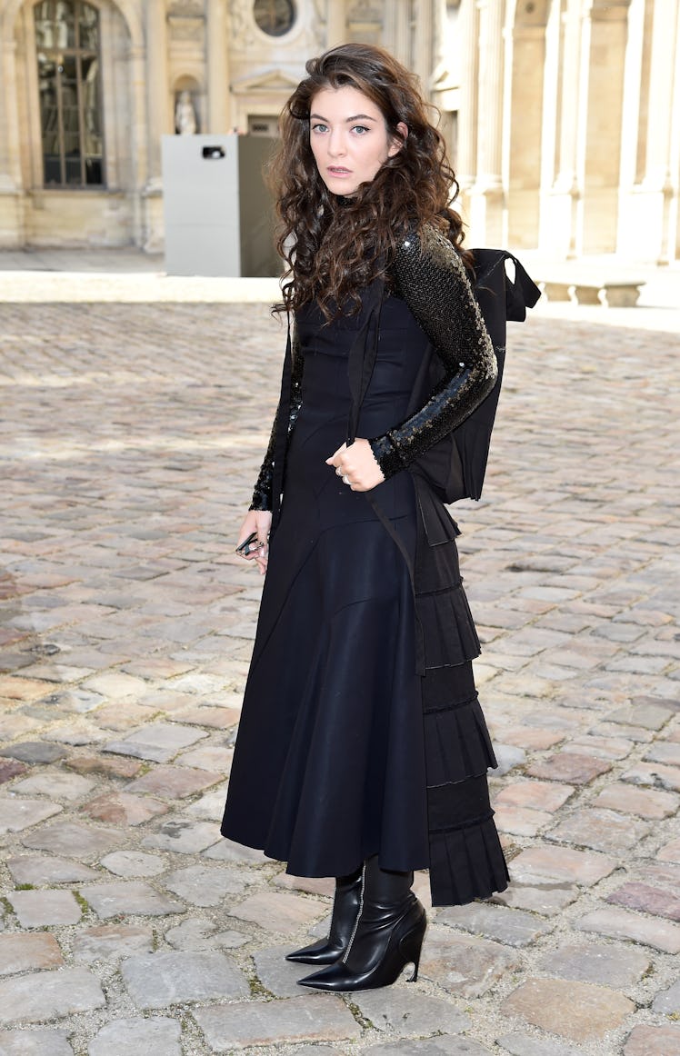 Lorde attends the Christian Dior show as part of the Paris Fashion Week Womenswear Fall/Winter 2015.