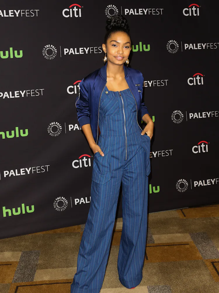 yara shahidi denim dress Yara Shahidi Style
