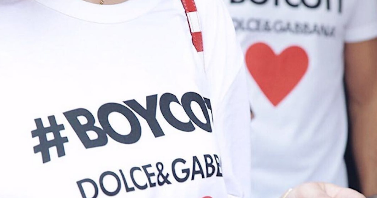 Dolce & Gabbana Is Selling #Boycott T-Shirts Amidst Melania Trump 