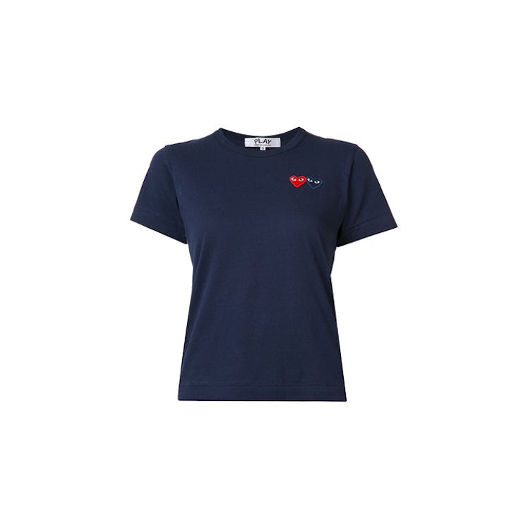 Comme Des Garcons Play, Embroidered Heart T-Shirt for the perfect summer outfit