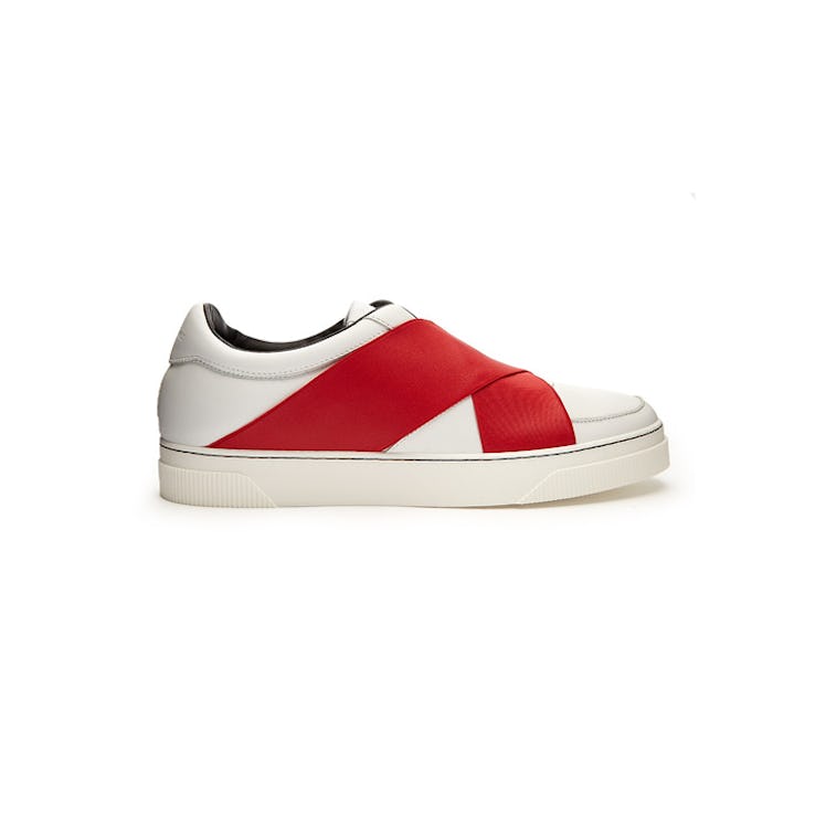 Proenza Schouler, Crossover-Strap Leather Low-Top Trainers for the perfect summer outfit