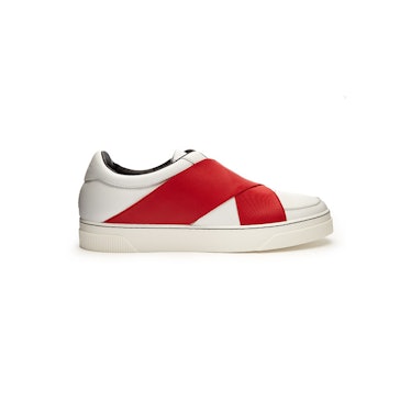 Proenza Schouler, Crossover-Strap Leather Low-Top Trainers for the perfect summer outfit
