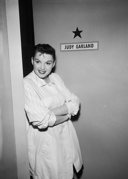 Judy Garland Stands Outside Her Dressing Room