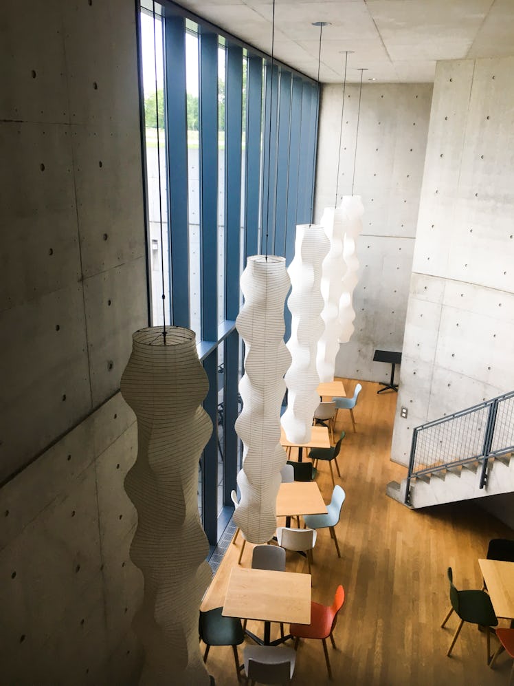 An interior shot of Tadao Ando’s Conference Pavillion