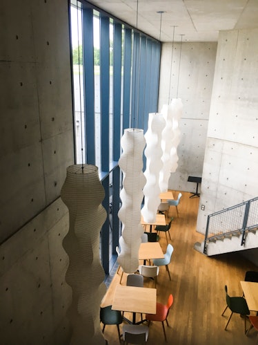 An interior shot of Tadao Ando’s Conference Pavillion