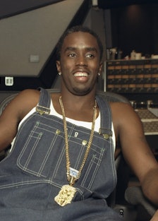 Sean "Puffy" Combs in recording studio at 321 W. 44th St.