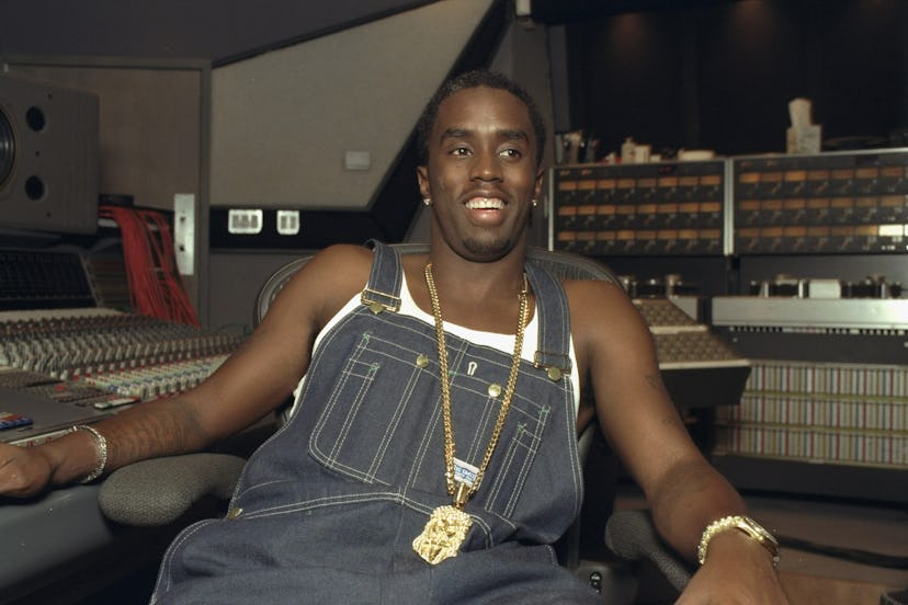 Sean "Puffy" Combs in recording studio at 321 W. 44th St.