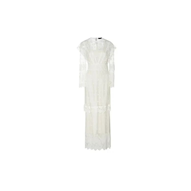 burberry lace maxi dress Burberry NWT White Lace Long Maxi Dress size US 8/UK 10 M Exquisite