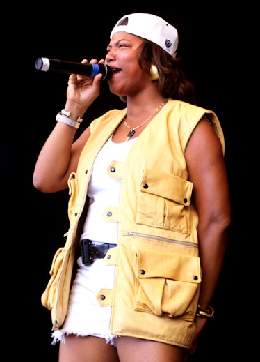 Queen Latifah performing as part of KMEL Summer Jam at Shoreline Amphitheatre