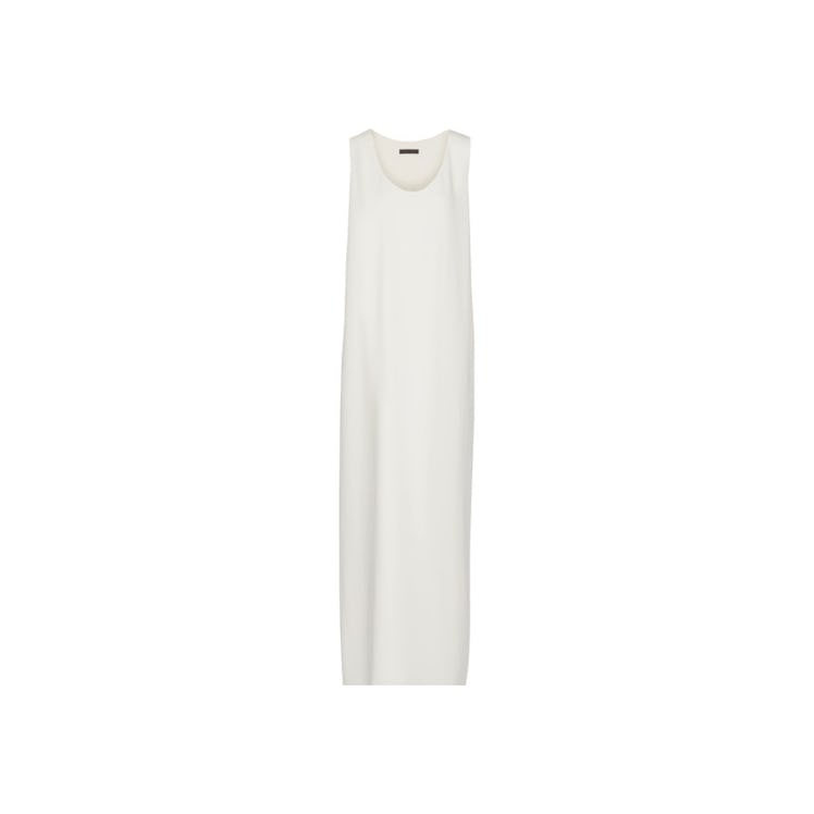 A white The Row Yellin stretch-cady maxi dress 