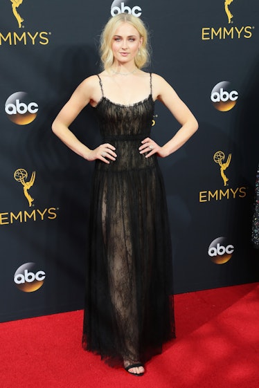 Sophie Turner arrives at the 68th Annual Primetime Emmy Awards at the Microsoft Theater on September...