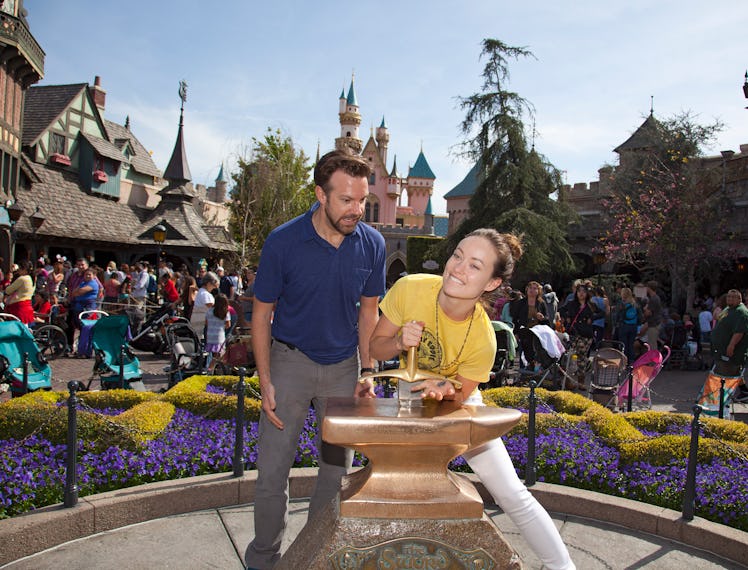 Olivia Wilde And Jason Sudeikis Visit Disneyland In California