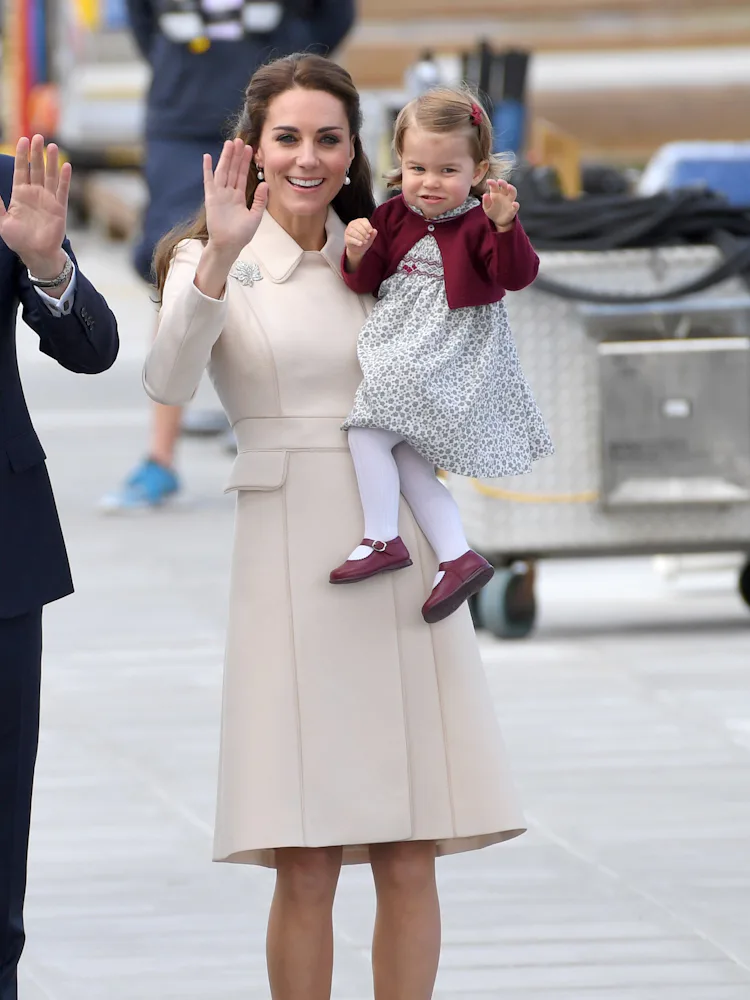george princess dress Prince George And Princess Charlotte Steal The Show With A Wave At Princess Eugenie's Royal Wedding
