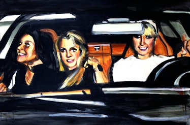 Laura Collins Lindsay Lohan Britney Spears and Paris Hilton in a Car.JPG