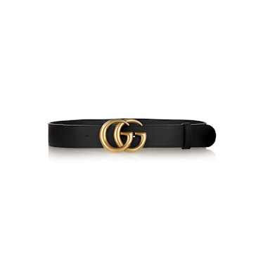 Gucci Thin Belt with Crystal Double G Buckle