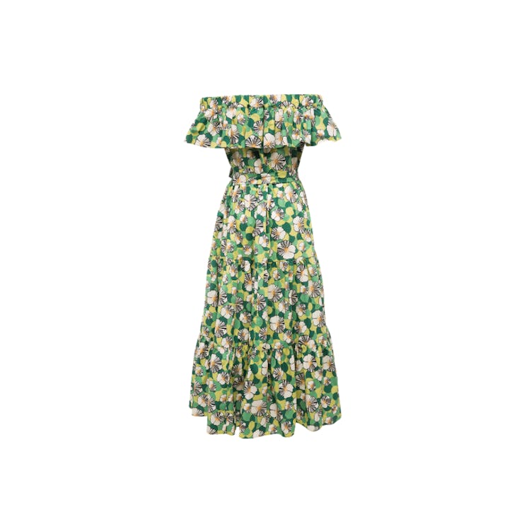 La Double J Editions Ninfea One Love in floral green-yellow print